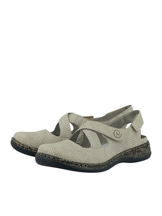 Slip-On-uri Anatomici Pentru Femei Din Piele Sintetică Bej