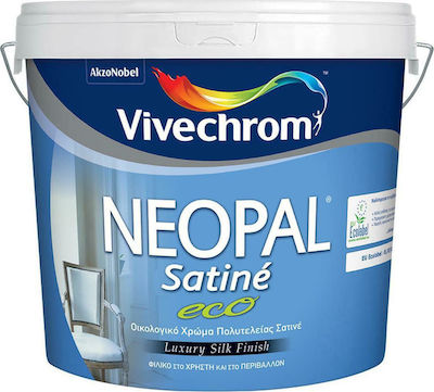 Vivechrom Neopal Satine Eco Πλαστικό Χρώμα Οικολογικό για Εσωτερική Χρήση 3lt