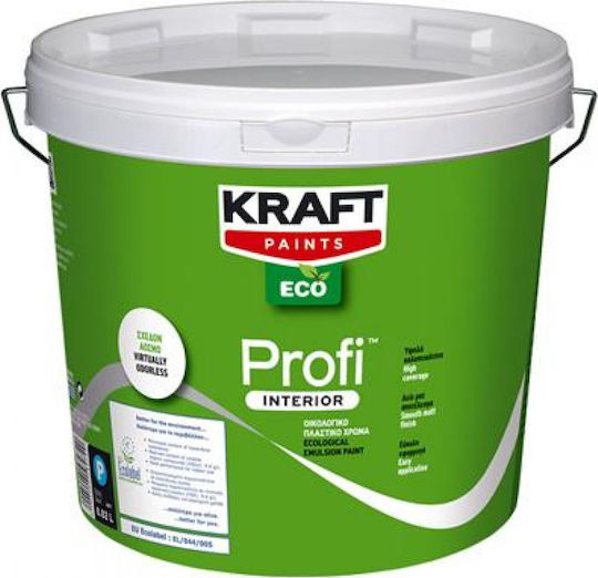 Kraft Profi Interior Plastic Ecological Paint for Interior Use White 9lt