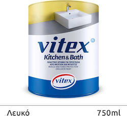 Vitex Kitchen & Bath Plastic Anti-Mildew Paint for Interior Use White 750ml