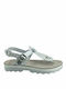 Fantasy Sandals 9005 Damen Flache Sandalen in Gray Farbe S9005