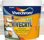 Vivechrom Vivecryl Eco Plastik Farbe für Äußeres Verwendung Weiß 750ml