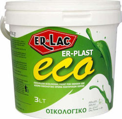 ER-LAC ER-Plast Eco Plastic Vopsea Ecologic pentru Utilizare Intern 3lt