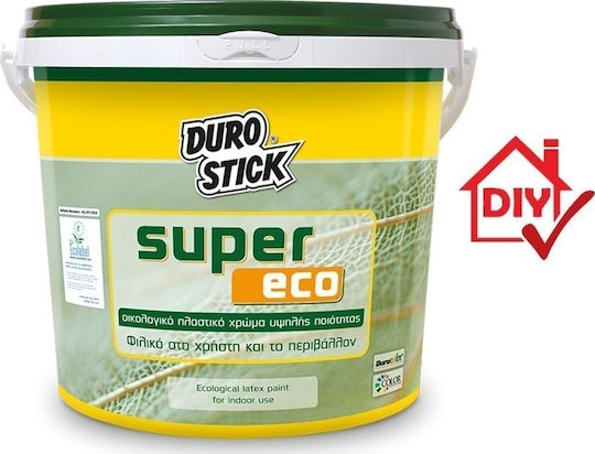 Durostick Super Eco Plastic Ecological Paint for Interior and Exterior Use White 750ml