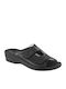 Naturelle 30242N Women's Flat Sandals Anatomic in Black Color