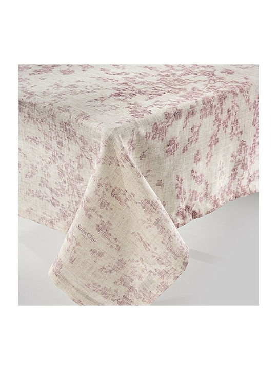 Saint Clair 1004 Polyester Stain Resistant Tablecloth Amethyst 140x180cm