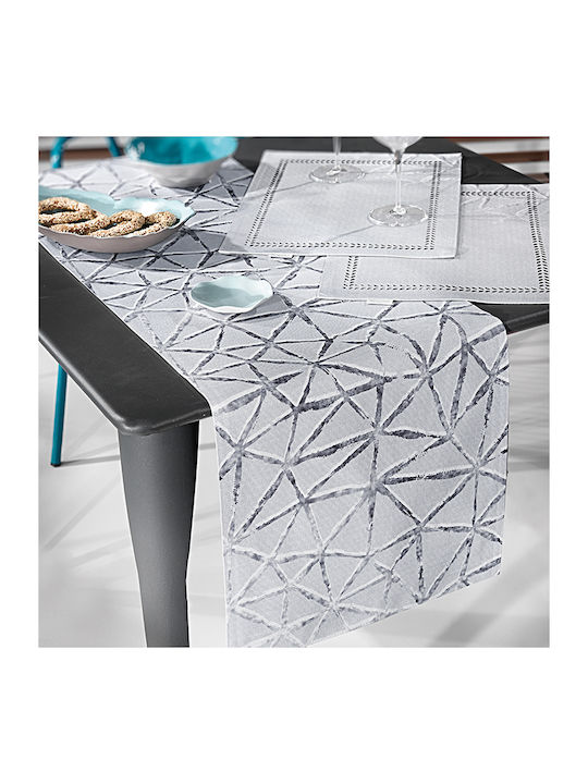 Saint Clair 2004 Polyester Tablecloth Runner Silver 40x160cm