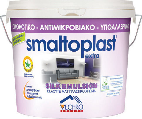 Vechro Smaltoplast Extra Silk Eco Plastic Ecological Paint for Interior Use 10lt