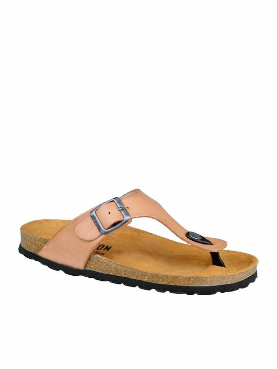 Plakton Women's Flat Sandals In Beige Colour