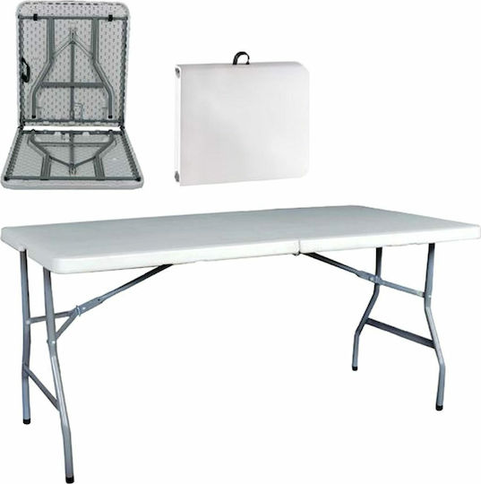 Table Catering Blow Foldable 152x70x74cm Grey, white