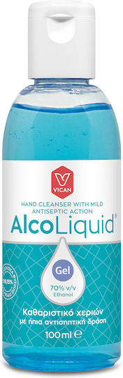 Vican Alcoliquid Gel Desinfektionsmittel Gel für Hände 100ml Natürlich