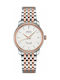 Mido Baroncelli III Γυναικείο Ρολόι 33mm με Μεταλλικό Μπρασελέ