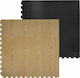 Olympus Sport Saltea Puzzle Podea Sala De Sport Cu Două Fețe Maro/Negru Tatami Cu Două Fețe 100x100x2.5cm 1 Bucată