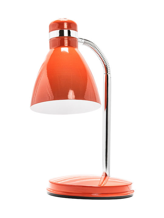 Electroforma PF 575 Bürobeleuchtung mit flexiblem Arm für E27 Lampen in Orange Farbe