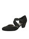 Anatomic Leather Black Medium Heels 12-33439 Black