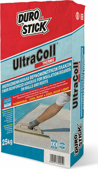 Durostick Ultra Coll Thermo Thermal Insulation Plate Adhesive White 25kg