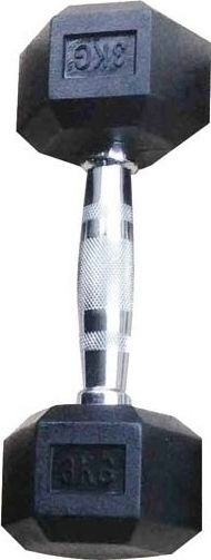 Toorx Professionelle Hantel Hantel Sechseck Gummi 1 x 3kg
