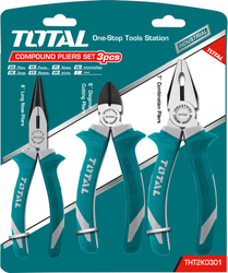 Total Pliers set Electrician Length 160mm 3pcs