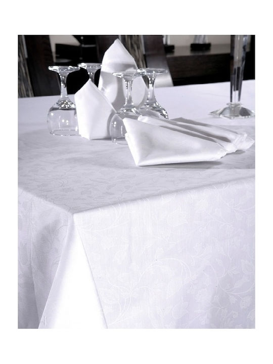 Beauty Home Tablecloth 8088 White 160x270cm