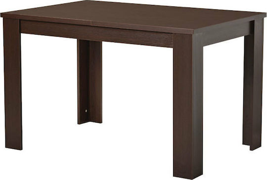 DT Tisch Speisesaal Ausziehbar Holz Wenge 120(+33)x80x75cm