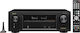 Denon AVR-X1400H Amplificator Home Cinema cu Radio 4K 7.2 Canale 80W/8Ω 120W/6Ω cu HDR și Dolby Atmos