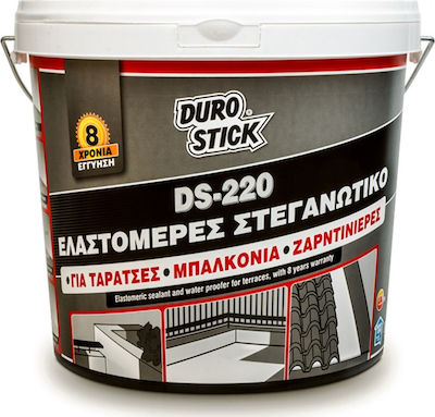 Durostick DS-220 Ελαστομερές Ακρυλικό Επαλειφόμενο Στεγανωτικό 5kg Λευκό