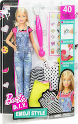 Barbie Barbie Barbie Blond Doll D.I.Y Emoji Style Fashion Set DYN93