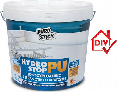 Durostick Hydrostop-PU Ελαστομερές Ακρυλικό Επαλειφόμενο Στεγανωτικό Πολυουρεθάνης 3lt Λευκό