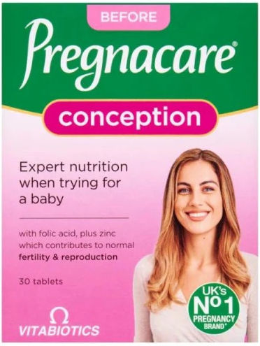 Vitabiotics Pregnacare® Conception Besondere Nahrungsergänzungsmittel Für Schwangerschaft 30 Kapseln