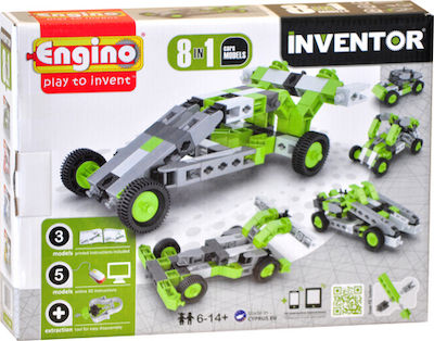 Engino Plastic Construction Toy Inventor 8 in 1 Models Cars Kid 6++ years