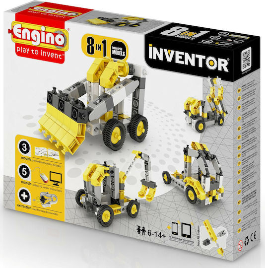Engino Παιχνίδι Κατασκευών Πλαστικό Inventor 8 in 1 Models Industrial για Παιδιά 6+ Ετών