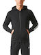 Adidas Essentials Men's Sweatshirt Jacket with Hood and Pockets Black