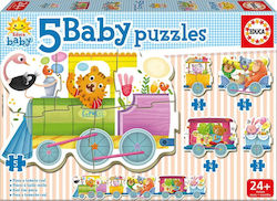 Kids Puzzle Baby Animals Train for 2++ Years 14pcs Educa