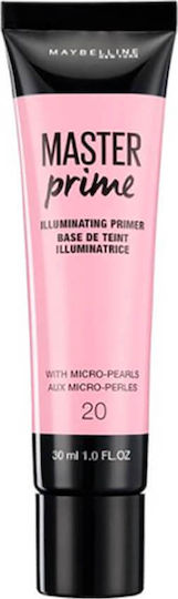 Maybelline Master Prime Primer pentru față sub formă cremoasă 20 Illuminator 30ml