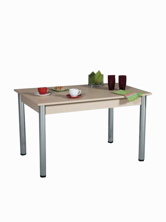 Tisch Küche Holz mit Metallgestell Sonoma 120x80x75cm