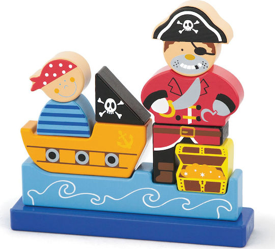 Viga Toys Magnetic Construction and Building Toys 3D Pirate for Children Aged 2 and Up