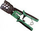 Proskit Πρέσα Ακροδεκτών Δικτύου RJ12, RJ11, RJ45, RJ10 με Απογυμνωτή (Μήκος 180mm)