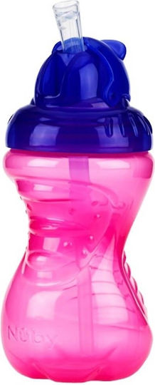 Nuby Baby and Toddler Cup Flip It 300ml from Plastic Pink