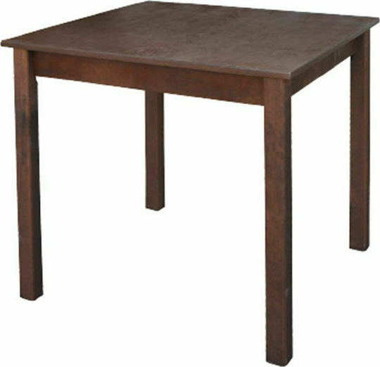 Τραπέζι Ταβέρνας Ξύλινο Καρυδί 60x80x75εκ.