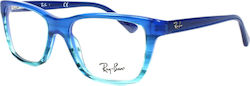 Ray Ban Children's Plastic Eyeglass Frame Blue RB1536 3731