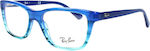 Ray Ban Children's Plastic Eyeglass Frame Blue RB1536 3731