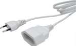 GY02-3 Extension Cable Cord 2 x 0.75mm²/3m White