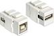 DeLock Конвертор USB-B женски към USB-A женски Бял 1 брой 86320