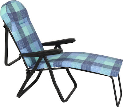 Escape Sunbed-Armchair Beach with Reclining 7 Slots Blue