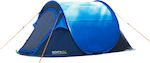 Regatta Malawi 2 RCE001-70G Automatic Camping Tent Pop Up 4 Seasons for 2 People 230x140x100cm