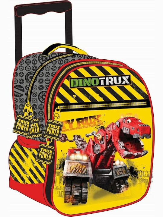 Gim Dinotrux Ghiozdan Școlar Troler Scoala primara în culoarea Galben