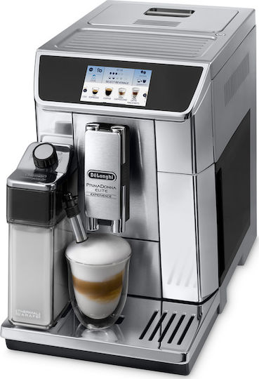 De'Longhi ECAM650.85.MS Automatic Espresso Machine 1450W Pressure 19bar for Cappuccino with Grinder Silver