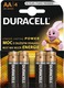 Duracell 4 Pack Alkaline Batteries AA 1.5V
