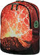 Deck 9 Double Beast School Bag Backpack Junior High-High School in Red color 25lt