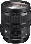 Sigma Пълен кадър Камерен Обектив 24-70mm f/2.8 DG OS HSM Art Стандартно увеличение / Телеувеличение / Широкоъгълно увеличение за Никон Ф Монтаж Черен